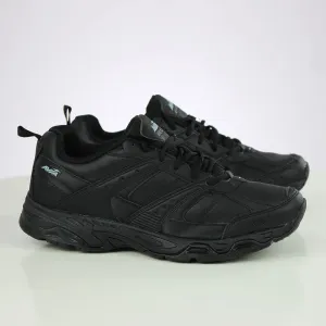 Men's Ribbed Leather Shoes,Black