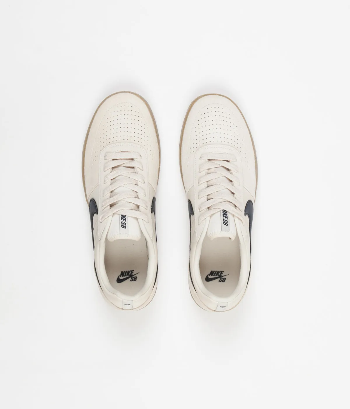 Nike SB Team Classic Shoes - Light Cream / Obsidian - Gum Yellow