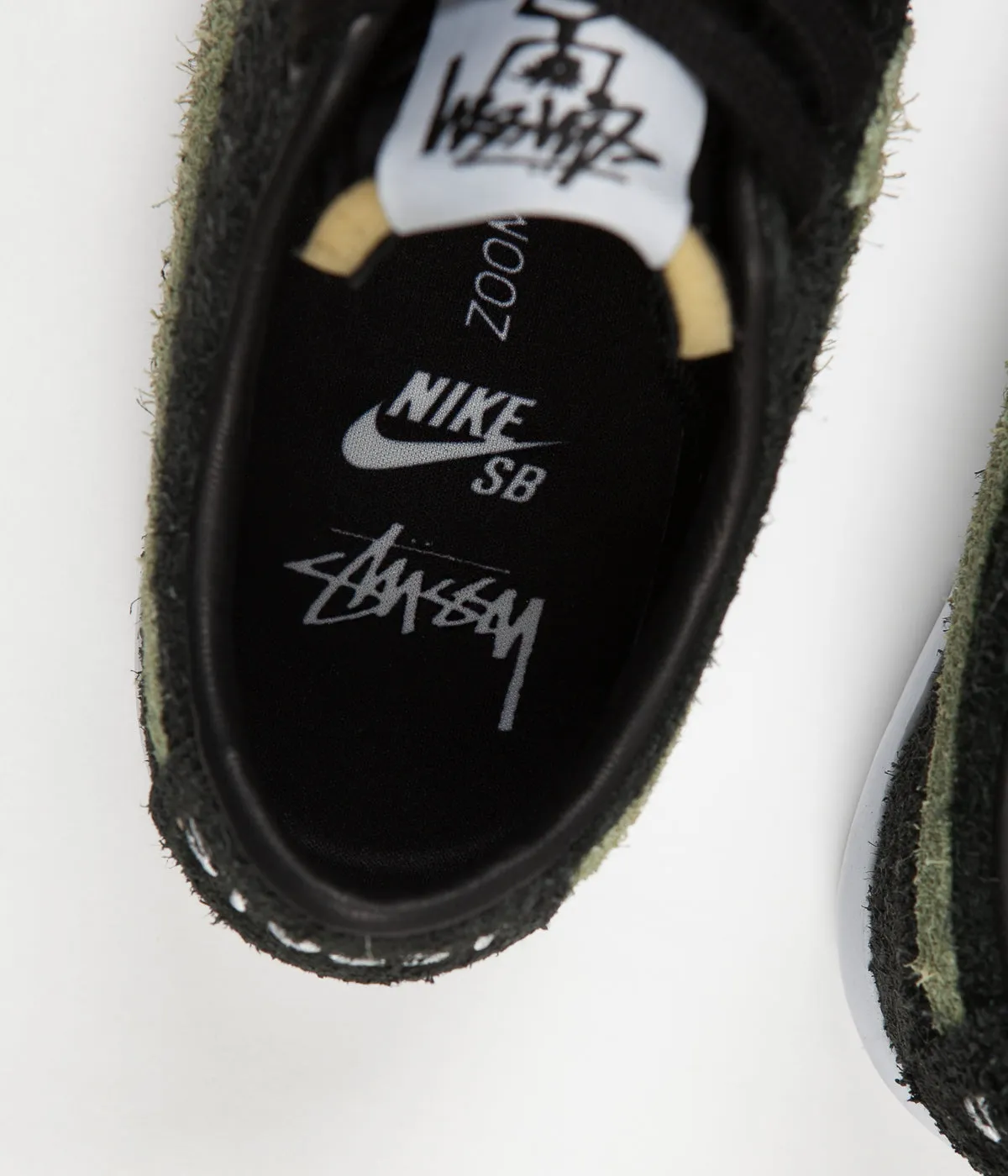 Nike SB x Stussy Blazer Low Shoes - Black / Palm Green