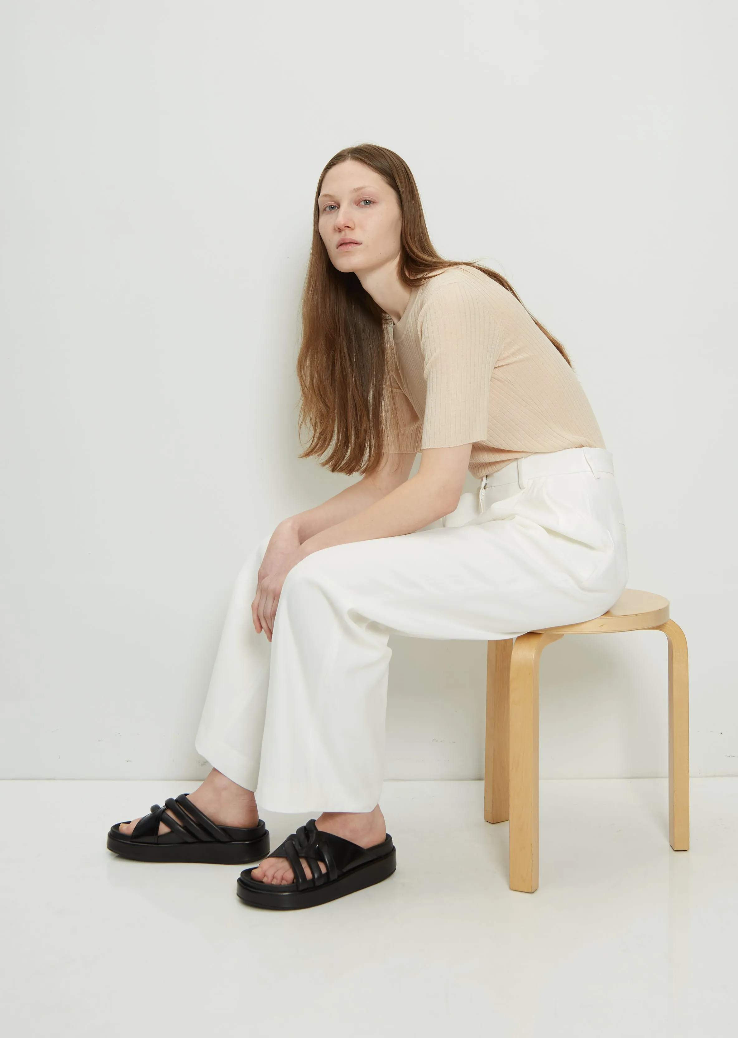 Platform Slip on Sandal