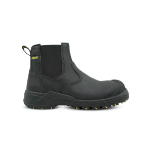 REBEL CRAZY HORSE CHELSEA BOOT STC BLACK SIZE 8