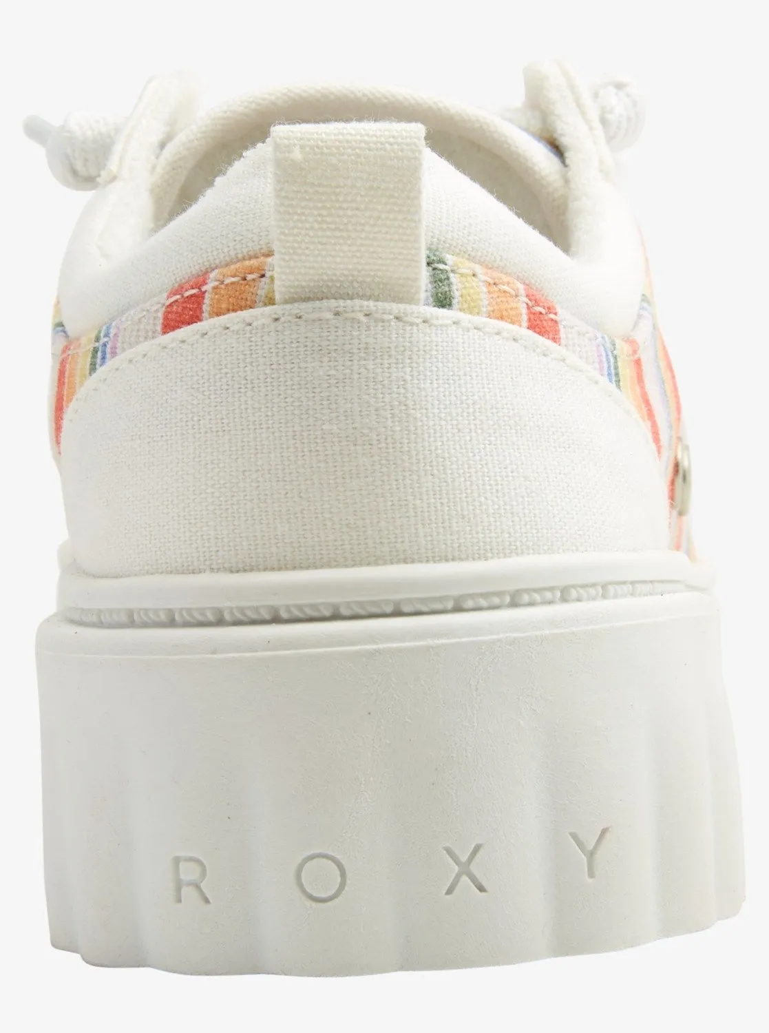 'Roxy' Women's Sheilahh Slip On - White / Rainbow