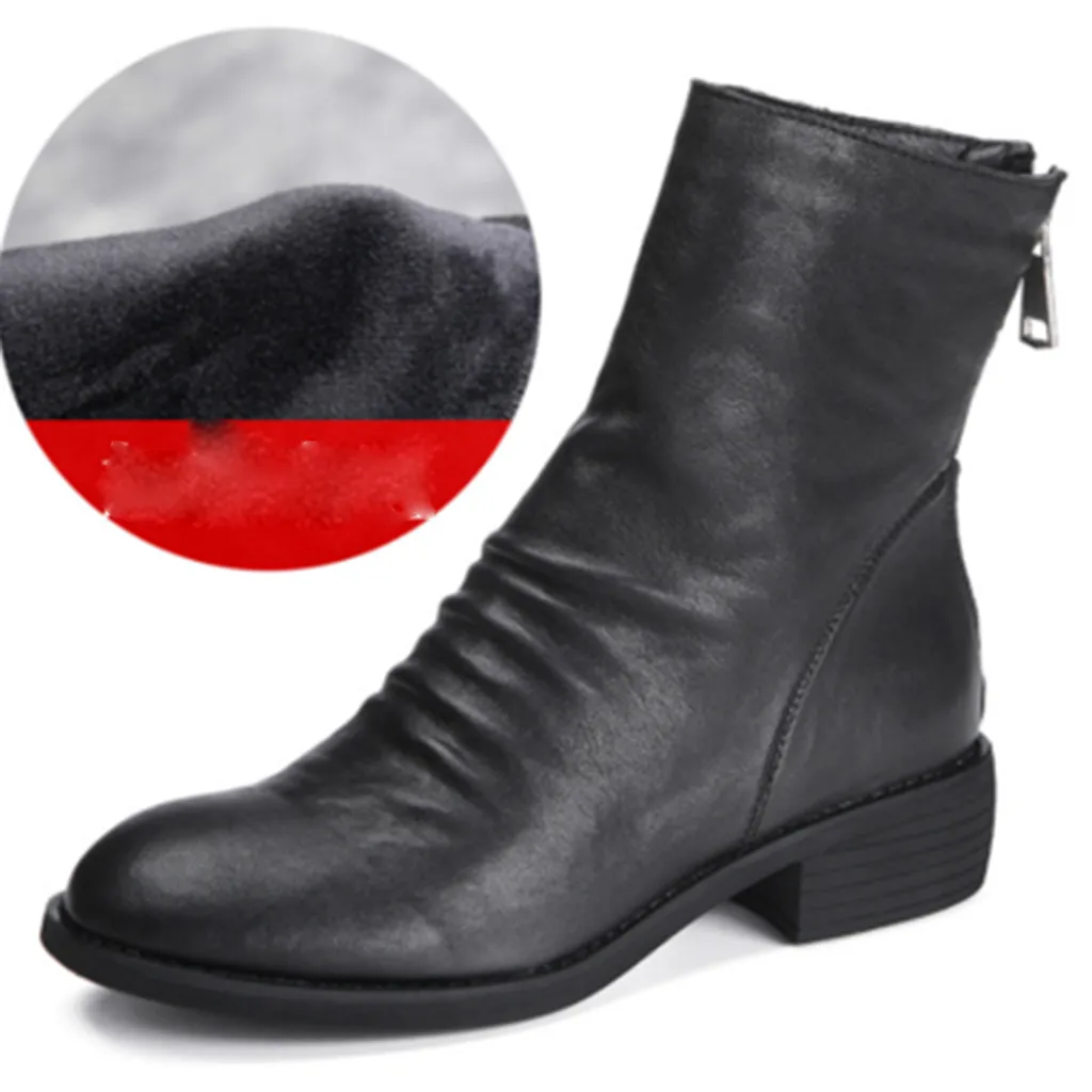 Sheepskin Handmade Chelsea Boots Red