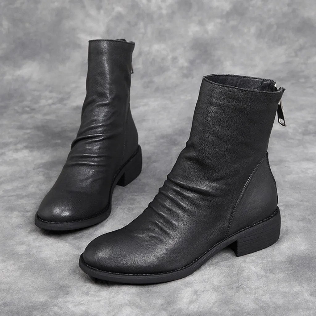 Sheepskin Handmade Chelsea Boots Red