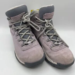 Size 6: Columbia Omni-Grip Waterproof Light Lavender Lace-up Hiking Boots