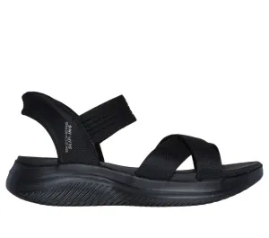 'Skechers' Women's Slip-ins: Ultra Flex 3.0-Summerville Sandal - Black