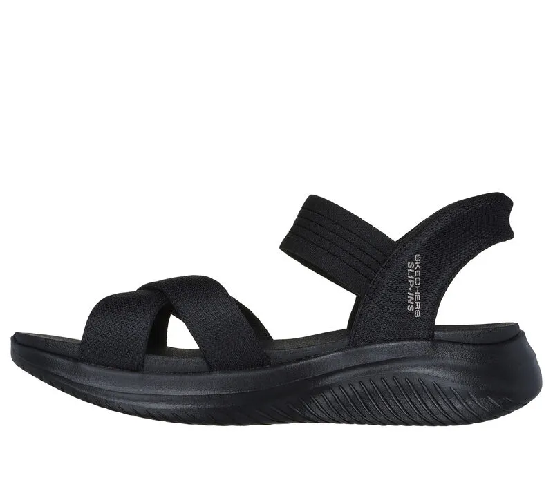 'Skechers' Women's Slip-ins: Ultra Flex 3.0-Summerville Sandal - Black