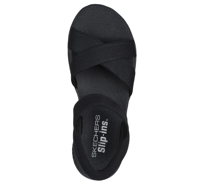 'Skechers' Women's Slip-ins: Ultra Flex 3.0-Summerville Sandal - Black