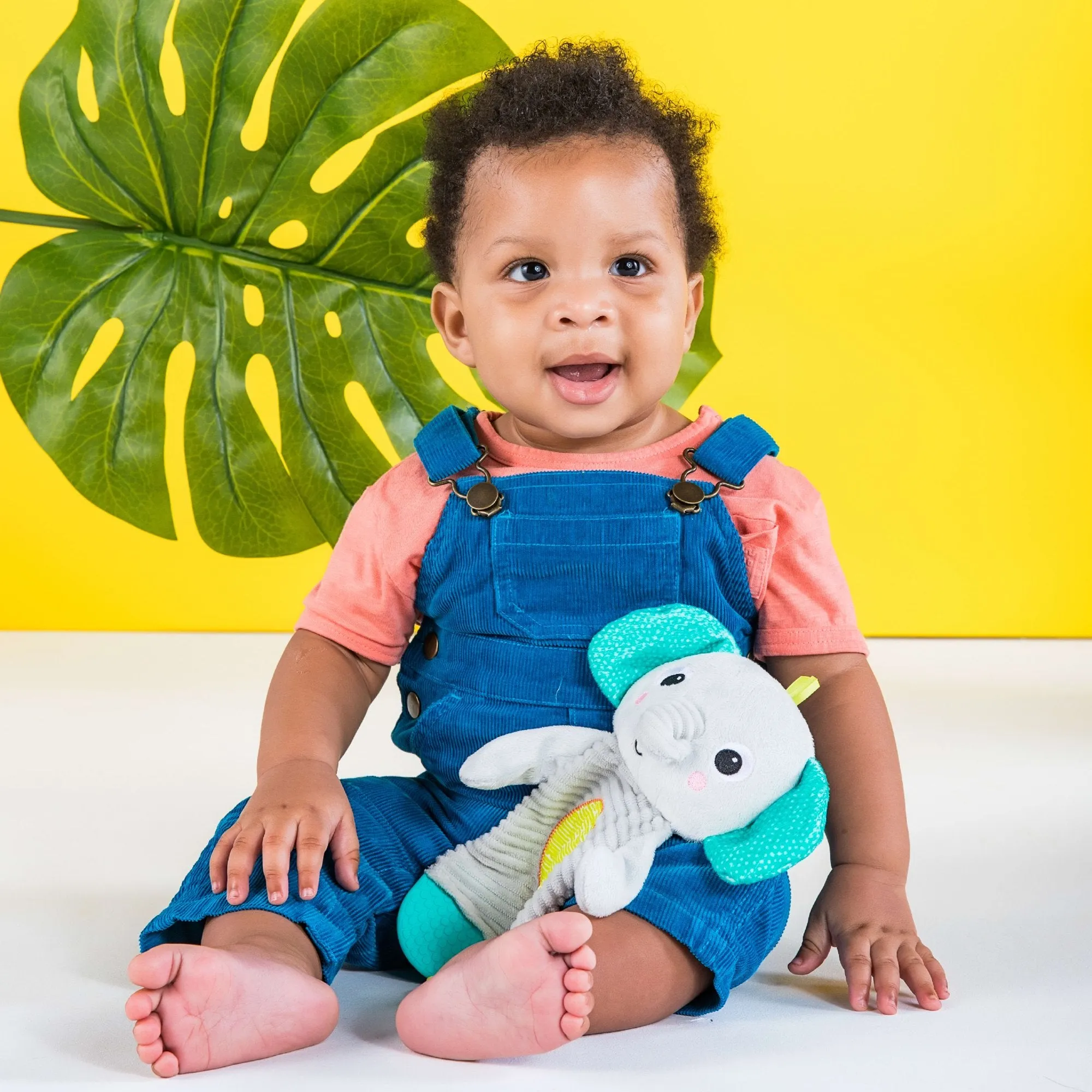 Snuggle & Teethe Plush Teether - Elephant, Ages Newborn  