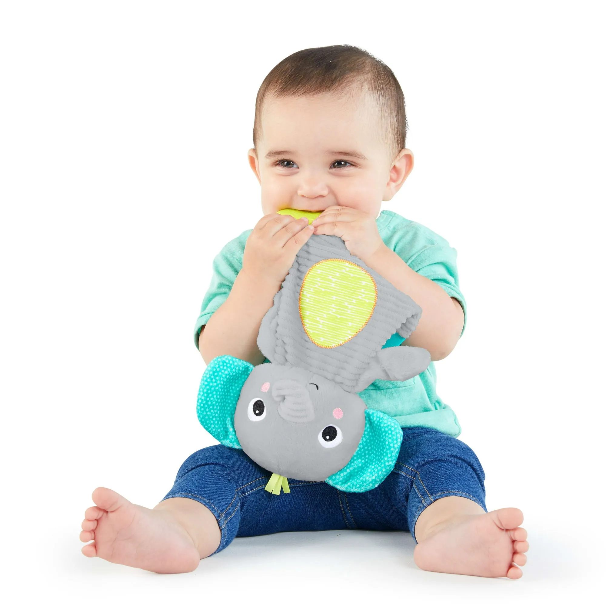 Snuggle & Teethe Plush Teether - Elephant, Ages Newborn  