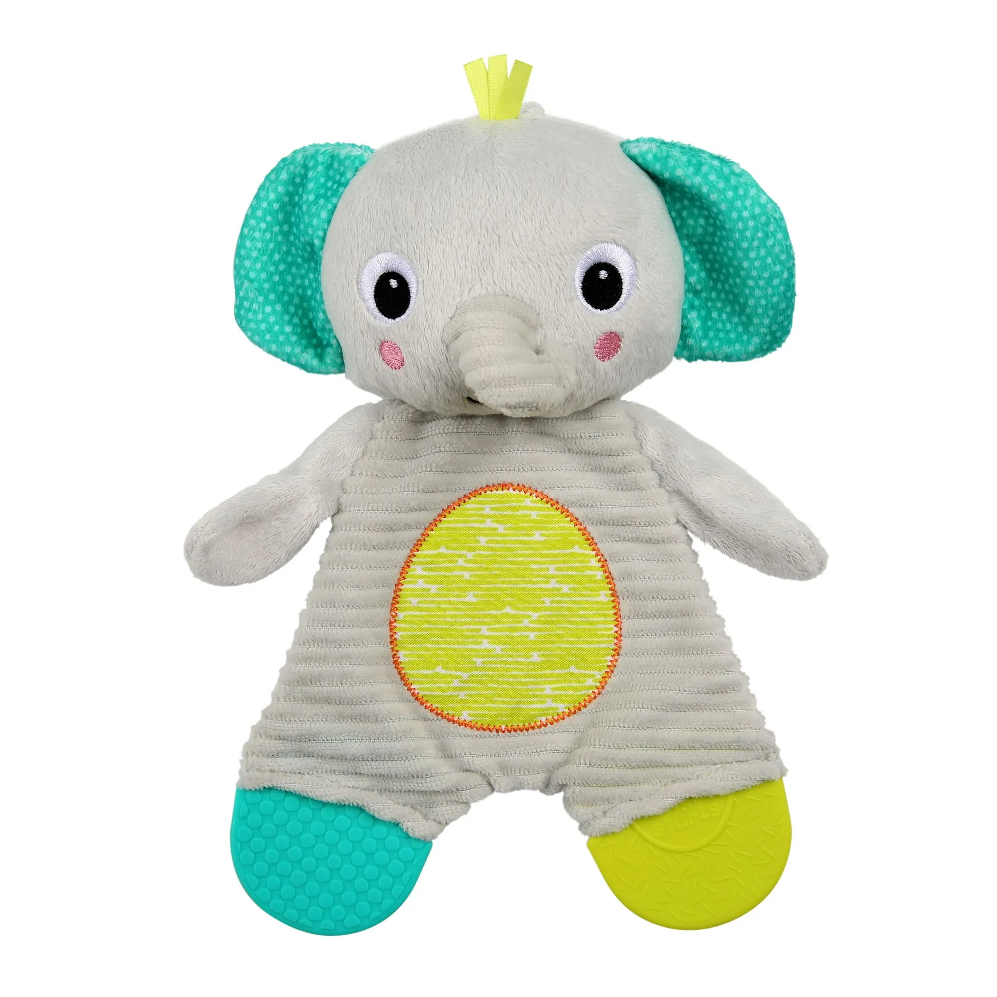 Snuggle & Teethe Plush Teether - Elephant, Ages Newborn  