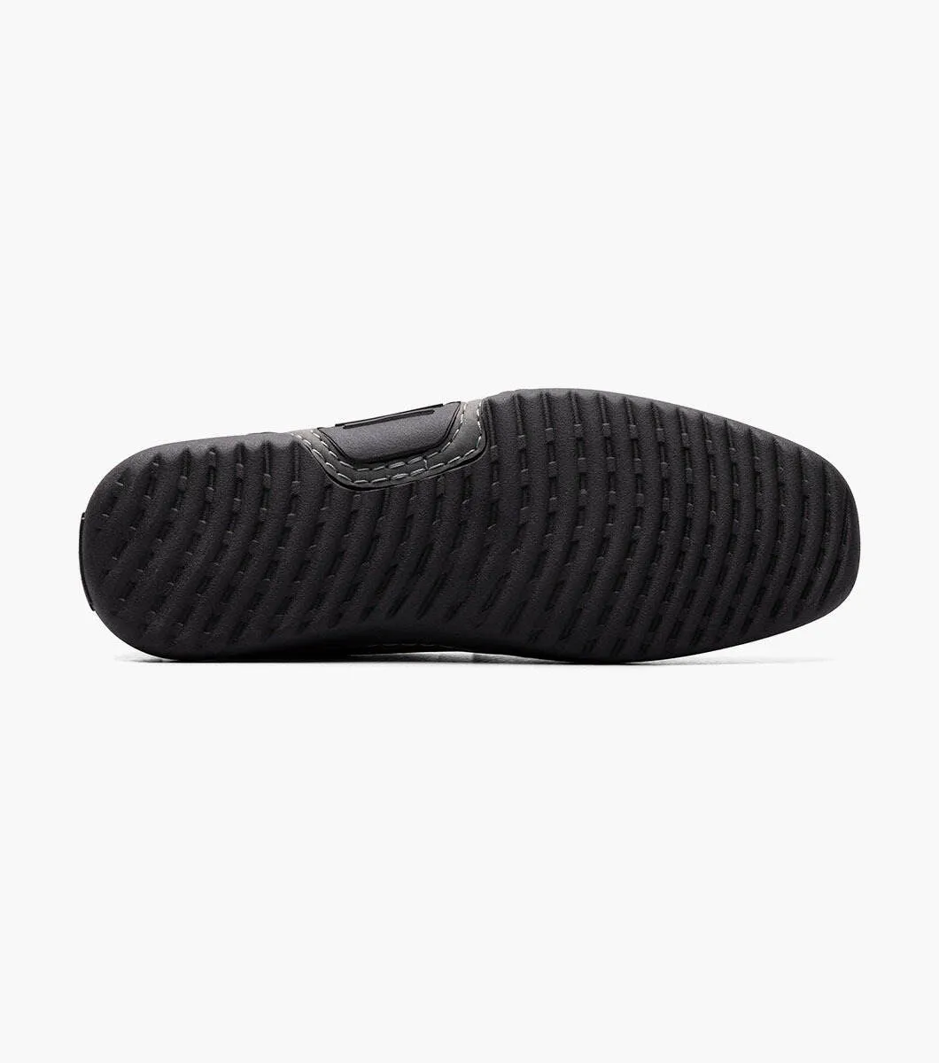 Stacy Adams Grey Delray Moc Toe Slip On Shoes