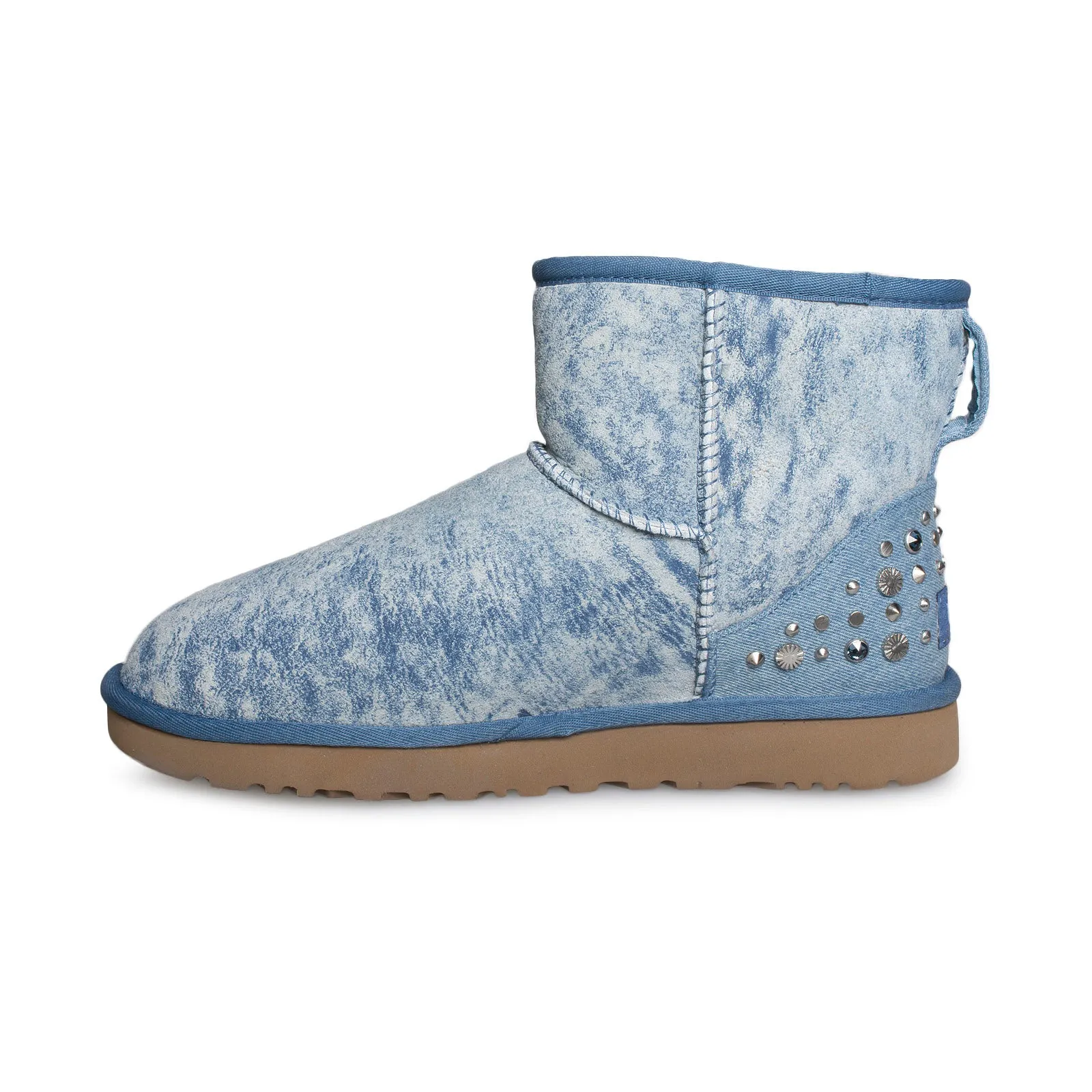 UGG Mini Studded Bling Light Denim Boots - Women's