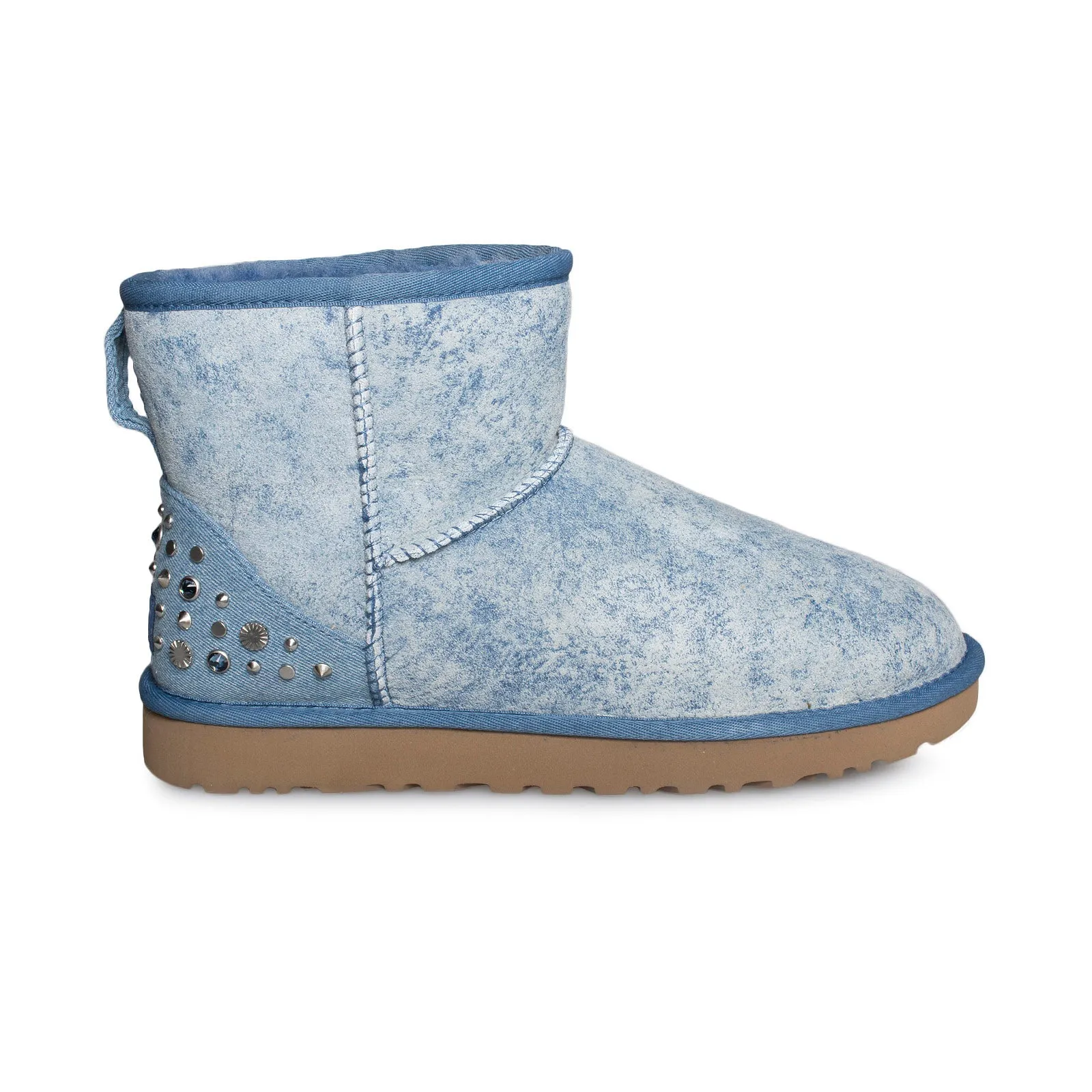 UGG Mini Studded Bling Light Denim Boots - Women's