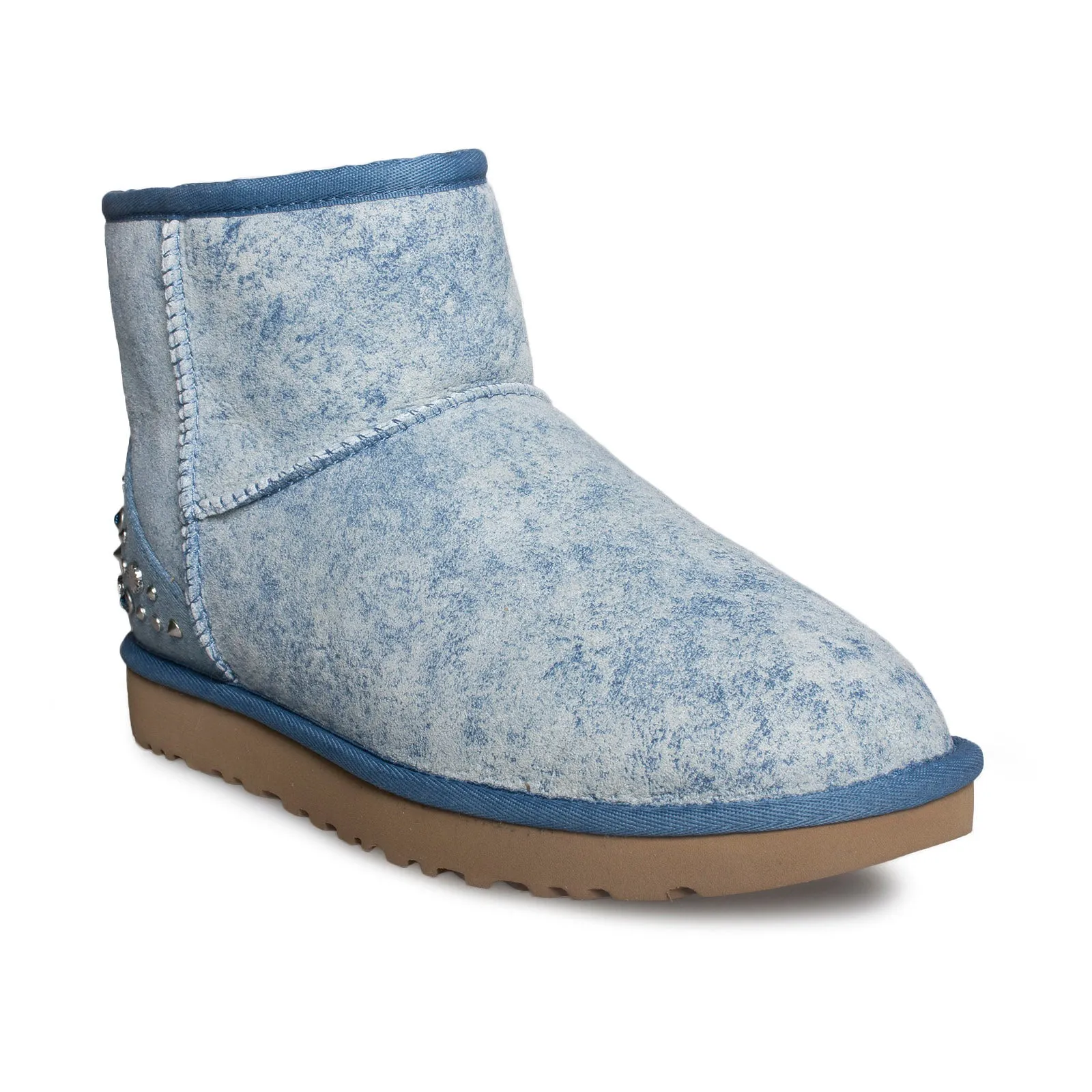 UGG Mini Studded Bling Light Denim Boots - Women's
