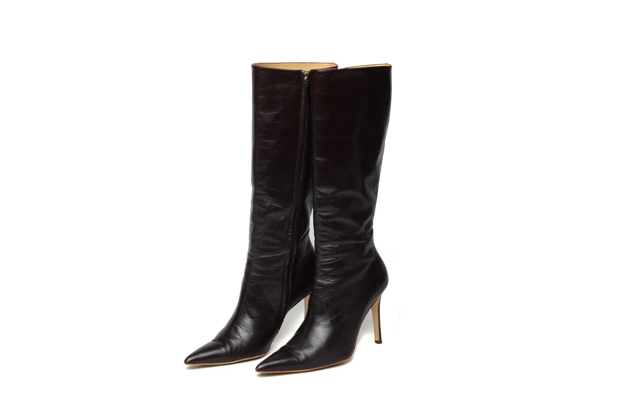 Valentino - Dark Brown Knee High Boots - IT 38