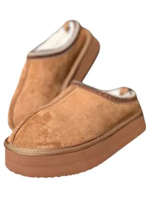 Very G Charlie Tan Slippers- SALE ITEM
