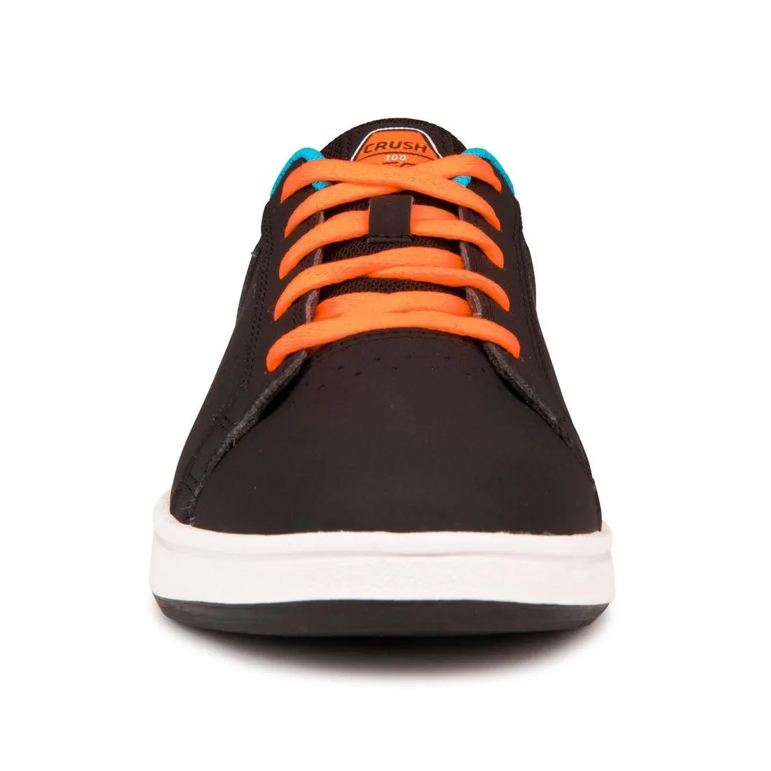 Zapatillas de skate resistentes Niños Oxelo Crush 100 Negro naranja