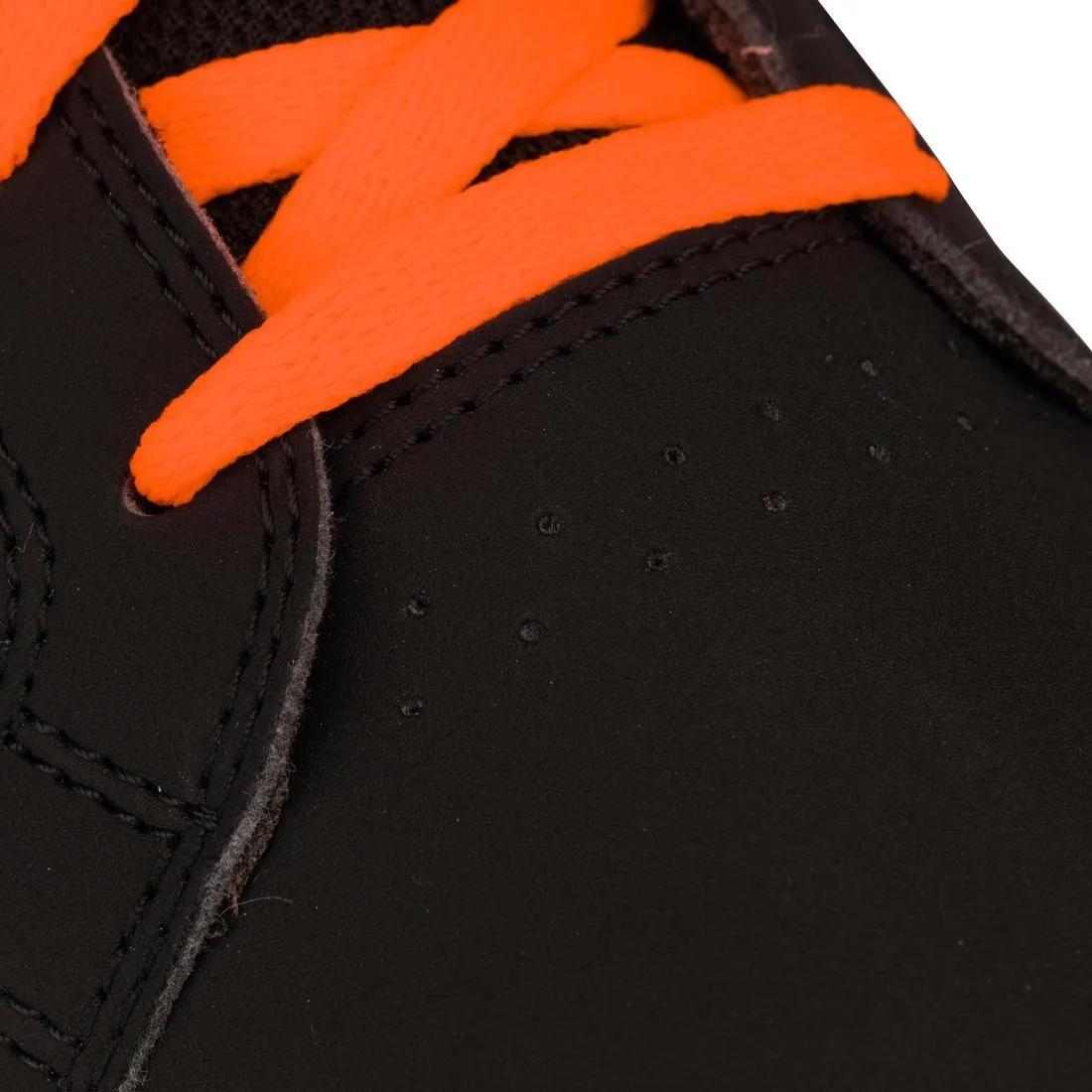 Zapatillas de skate resistentes Niños Oxelo Crush 100 Negro naranja